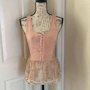 Corset Styled Milkmaid Lace Ruffled Blouse